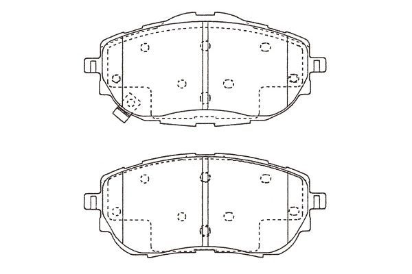 KAVO PARTS Bremžu uzliku kompl., Disku bremzes BP-9150